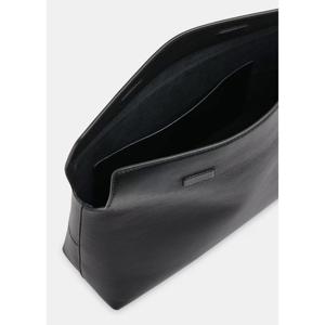 Whistles Black Fia Unlined Foldtop Clutch Bag